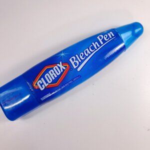 Clorox Bleach Pen Gel Dual-Tipped Scrubber & Fine Point blue Discontinued READ